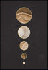 Planètes en ligne or réel Poster